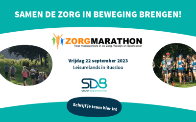 Zorgmarathon 2023 met als hoofdsponsor SDB Groep!